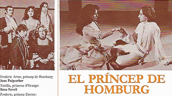 Fig. 17: Programa de mano de <em>El príncep d’Homburg</em>, 1982.