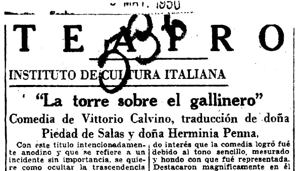 Fig. 14: “<em>La torre sobre el gallinero</em>”, <em>Ya</em>, 5 de mayo de 1950.