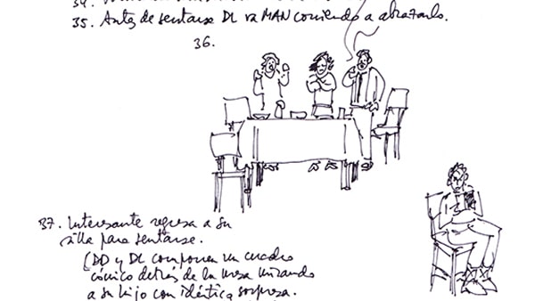Fig. 13: César Oliva: Cuaderno de dirección de <em>Las bicicletas son para el verano</em>, de Fernando Fernán Gómez.