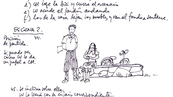 Fig. 14: César Oliva: Cuaderno de dirección de <em>Las bicicletas son para el verano</em>, de Fernando Fernán Gómez.