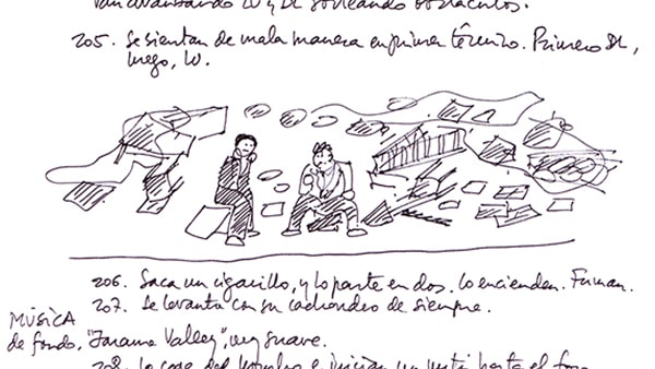 Fig. 17: César Oliva: Cuaderno de dirección de <em>Las bicicletas son para el verano</em>, de Fernando Fernán Gómez.