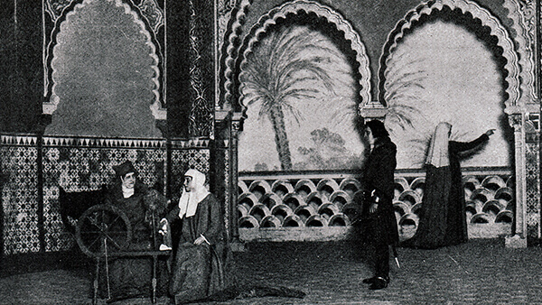 Fig. 5: <em>Las hijas del Cid</em>, de Eduardo Marquina. Revista <em>El Arte del Teatro</em>, n. 48 (marzo 1908), p. 6.