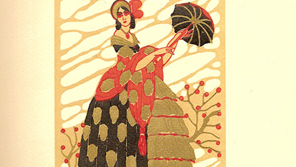 Fig. 15: Cartel de presentación de la temporada española en el Teatre Femina de París con Catalina Bárcena como actriz principal en 1925. Diseño: Fontanals.