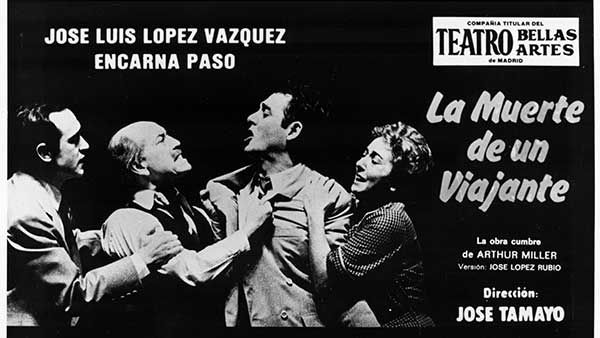 Fig. 5: Cartel de Muerte de un viajante (Teatro Bellas Artes, Madrid, 1985).