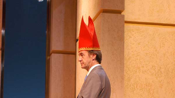 Fig. 11: El método Grönholm (Teatro  Marquina, Madrid, 2004). Fotógrafo: Daniel Alonso. (Archivo CDAEM).