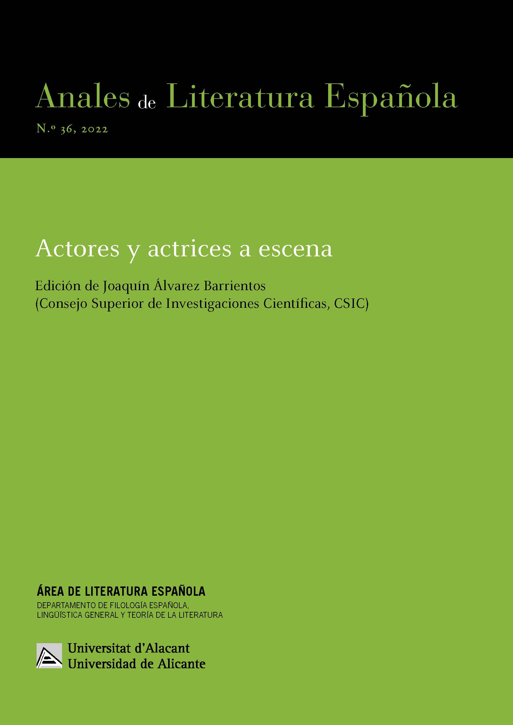 Actores y actrices a escena