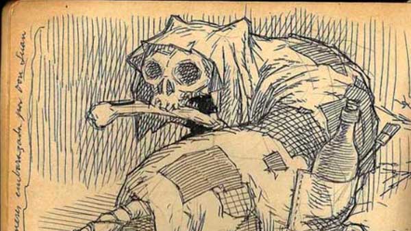 Fig. 2: Teatro privado del horror, de Francisco Nieva. (Fuente: http://www.francisconieva.com/imagenes/teatro-del-privado-horror.html).