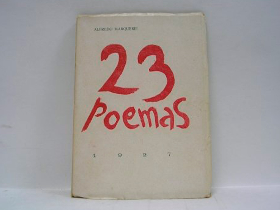 Fig. 3: Cubierta de 23 poemas (1927), de Alfredo Marqueríe.