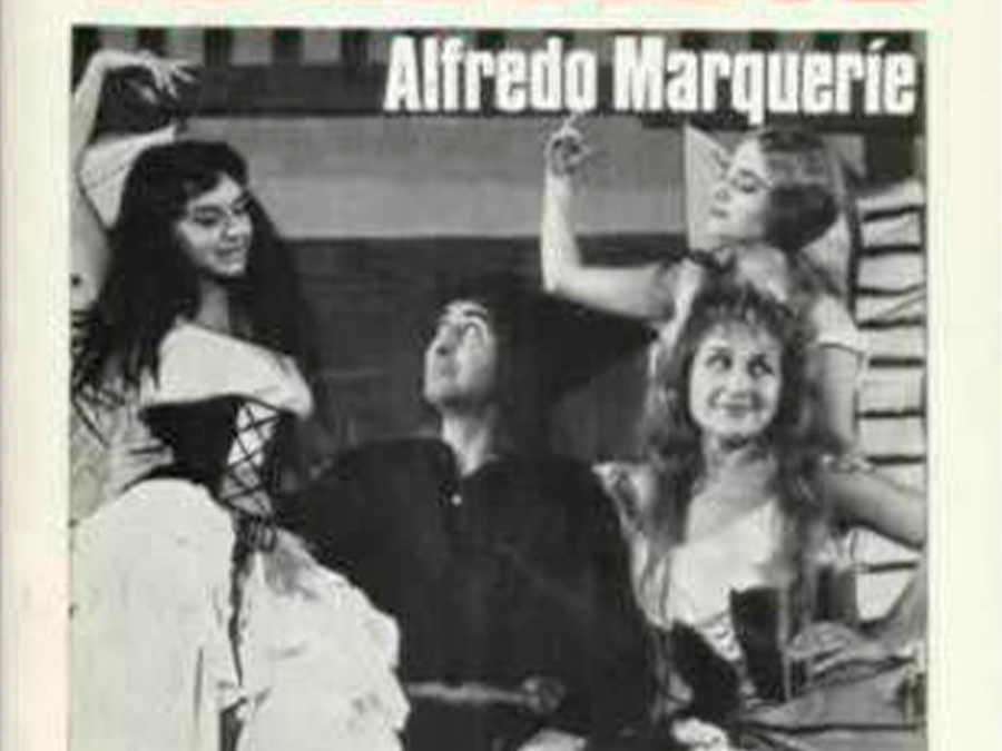 Fig. 18: Cubierta de <i>El teatro que yo he visto</i> (1969), de Alfredo Marqueríe.