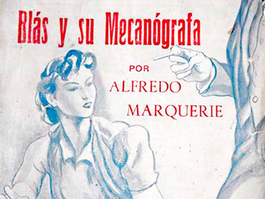 Fig. 25: Cubierta de Blas y su mecanógrafa (1939), de Alfredo Marqueríe.