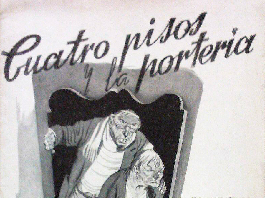 Fig. 26: Cubierta de Cuatro pisos y la portería (1940), de Alfredo Marqueríe.
