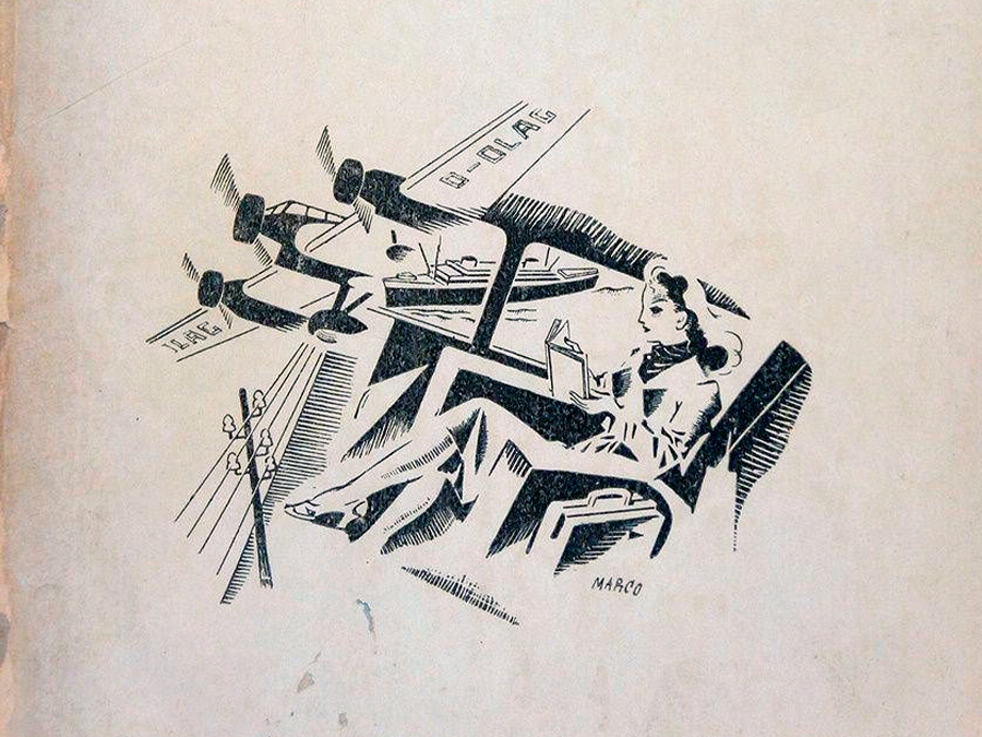 Fig. 28: Cubierta de Novelas para leer en un viaje (1942), de Alfredo Marqueríe.