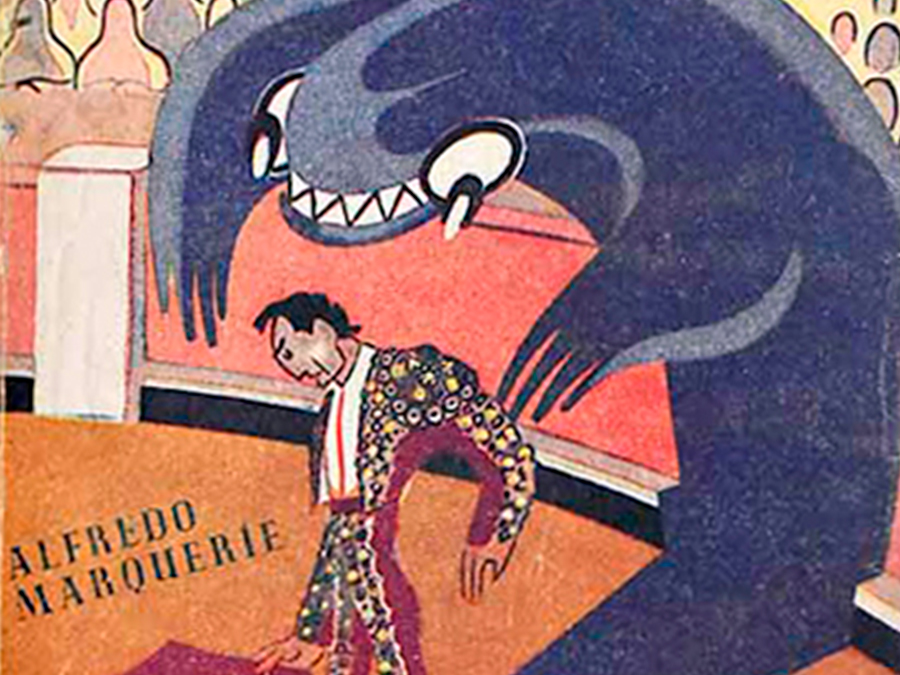 Fig. 29: Cubierta de El torero y su sombra (1945), de Alfredo Marqueríe.