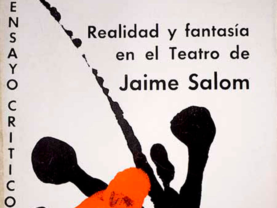 Fig. 36: Cubierta de Realidad y fantasía en el teatro de Jaime Salom (1973), de Alfredo Marqueríe. 