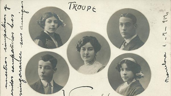 Fig. 14: Troupe Wernoff (XXX, 1912). Postal. Archivo G. Matabosch - Col. Circus Arts Foundation, 14x9cm.