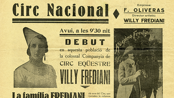 Fig. 15: Circ Nacional. Empresa F. Oliveras (Solsona, s.f.). Cartel. Archivo G. Matabosch - Col. Circus Arts Foundation, 31,5x43,5cm.