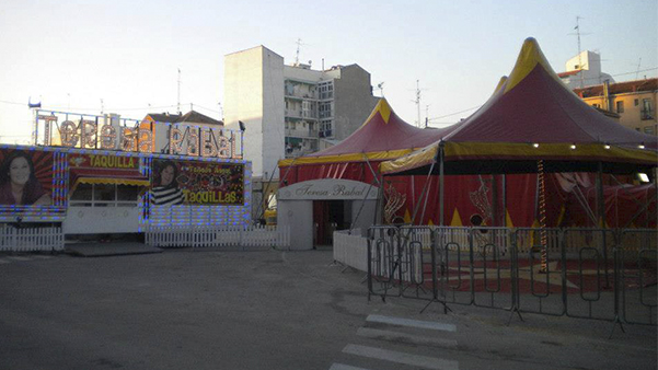 Fig. 15: Carpa del Circo e Teresa Rabal.