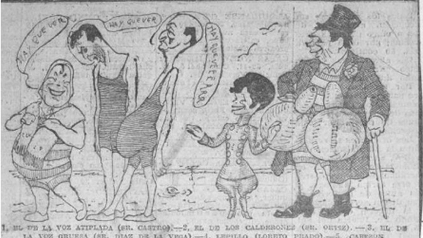 Fig. 1: Recorte de prensa incluido en la colección Recuerdos de un siglo de teatro, edición digital en línea del CDAEM. (Procedencia: 