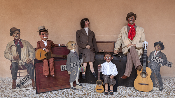 Fig. 17: Muñecos de manipulación mecánica de “Balder”. (Procedencia: Museo Nacional del Teatro).