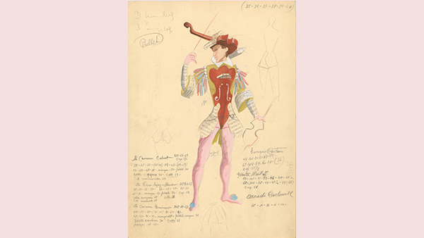 Fig. 31: Escenografía de Emilio Burgos para el montaje El enfermo imaginario (1969). (Procedencia: Museo Nacional del Teatro).