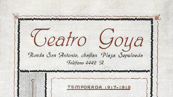 Fig. 9: Portada del Programa de Mano de la Compañía de Comedia Española, dirigida por Mario Albar.