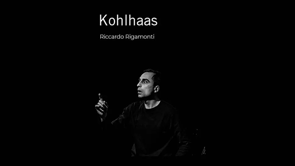 Fig. 7: Cartel promocional de Kholhaas, de Ricardo Rigamonti. Procedencia: Web de Teatro Madrid, https://teatromadrid.com/espectaculo/kohlhaas