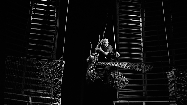 Fig. 3: Lisístrata, de Aristófanes, en versión de Manuel Martínez Mediero. Anfiteatro Romano de Mérida, 2008. Fotógrafo: Manuel Martínez Muñoz. (CDAEM).