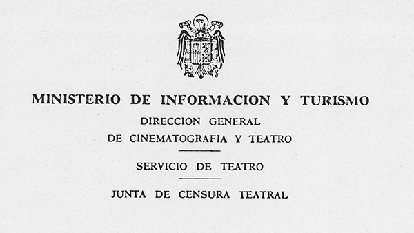 Fig 22: Dictamen de la Junta de Censura acerca de El triciclo, de Fernando Arrabal.