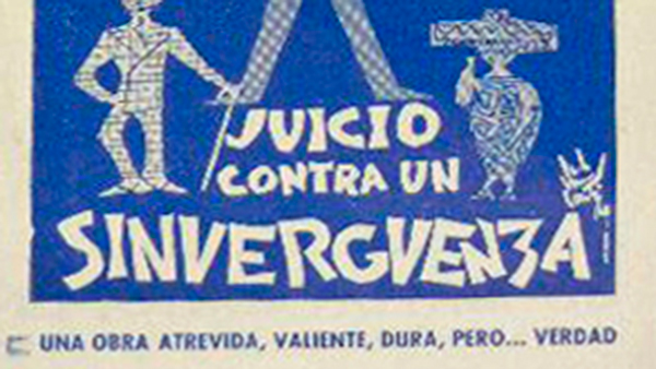 Fig. 11: Cartel promocional de Juicio contra un sinvergüenza.