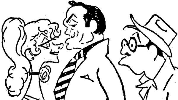 Fig. 17: Caricatura de Cuatro y Ernesto, por Cobos. Ya, 28 de septiembre de 1960.