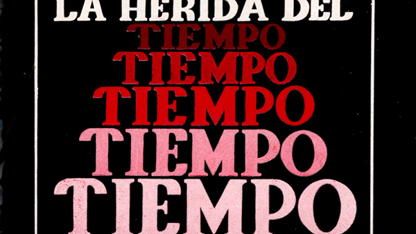 Fig. 5: Programa de mano de La herida del tiempo, de J. B. Prietsley. Teatro Bellas Artes, 1984. (CDAEM).