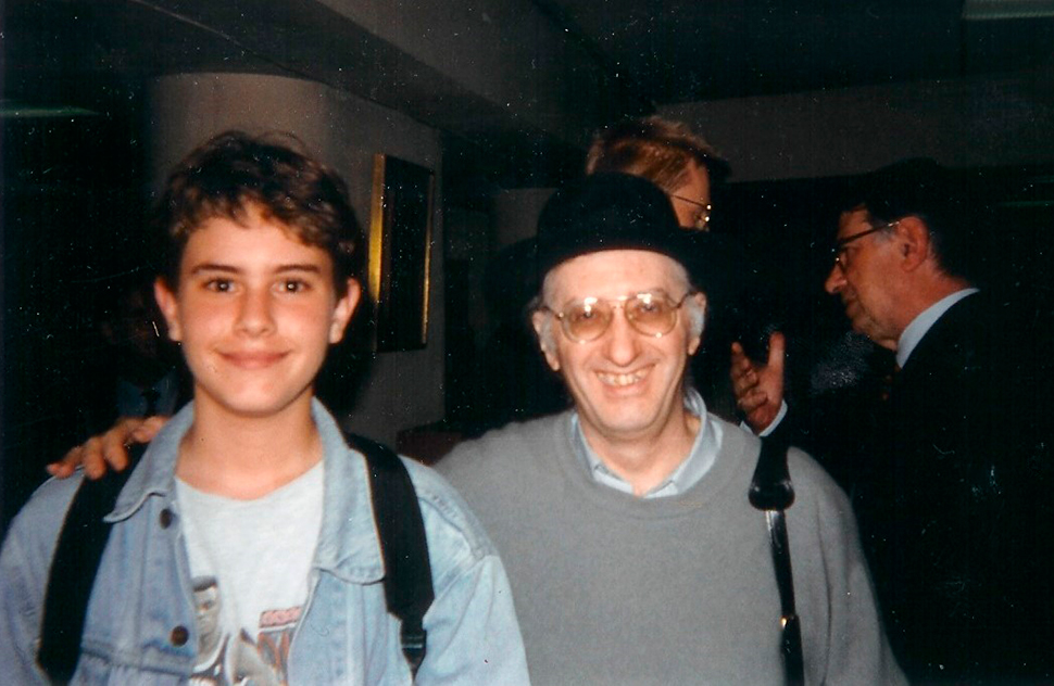 Con Juan Tamariz, 1993.