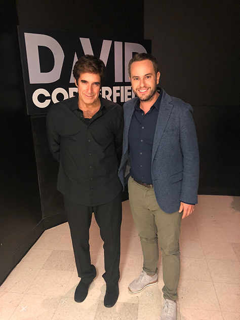 Con David Copperield en Las Vegas, 2018.