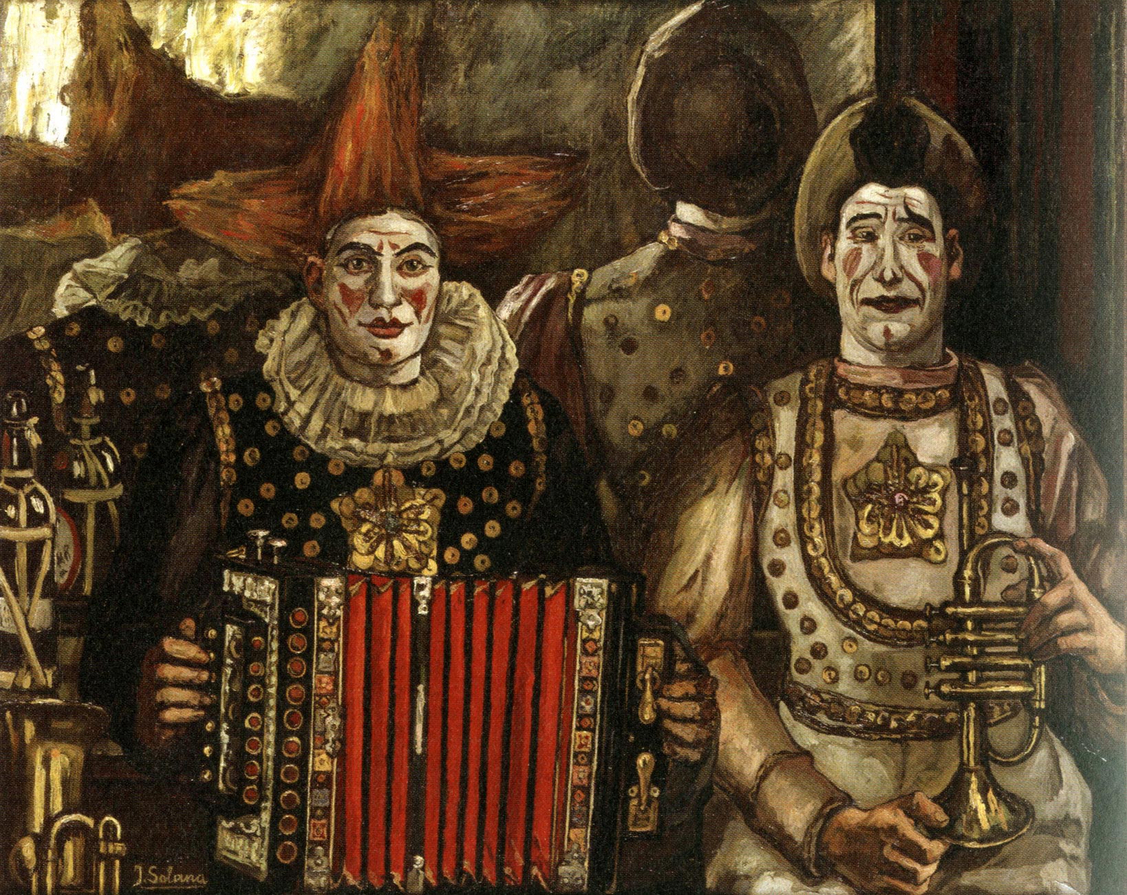 Galería de fotos: José Gutiérrez Solana: Payasos. 1920. Museo Nacional  Centro de Arte Reina Sofía. Revista Digital de la Escena | CDT - INAEM