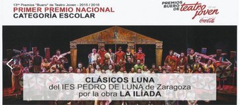Clásicos Luna gana el Premio Nacional de Teatro Joven Buero